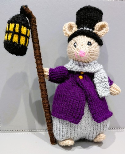 Hand knitted dickensian gent - hand,