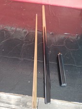 vintage snooker cue, Black ebony butt hand sliced,Ash shaft,9mm titanium ferule 