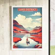 Lake district poster print - district,