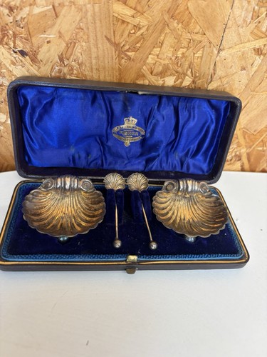 Antique sterling silver - , shell