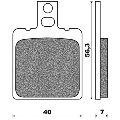 Brake pads one rif - brake, for