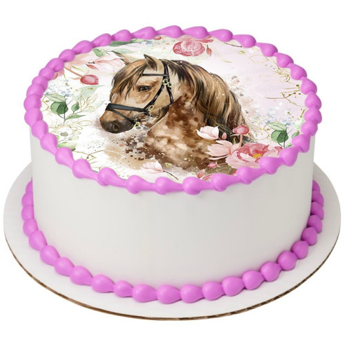 Horse pony cake - horse, topper
