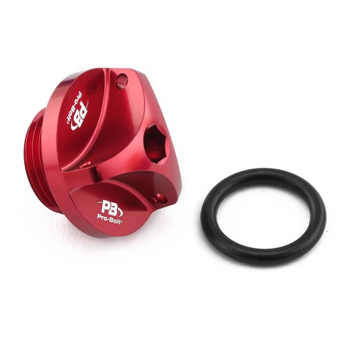 Aluminium oil filler cap red - filler,