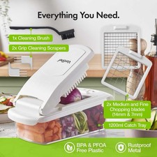 VonShef 4-in-1 Vegetable Chopper, Slicer & Spiralizer – NEW