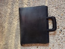 Filofax Quality Leather A4 Zipped Folio with Handle in Classic Black Colour