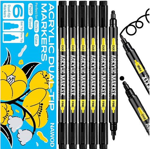 Nawod black acrylic paint - 6,