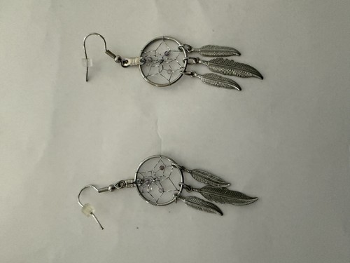 Tribal earrings silver tone - tribal,