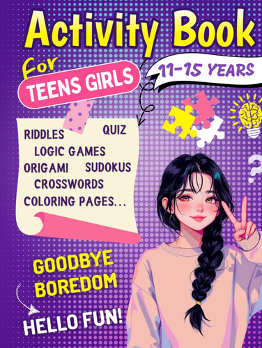 Activity book for - book, teens