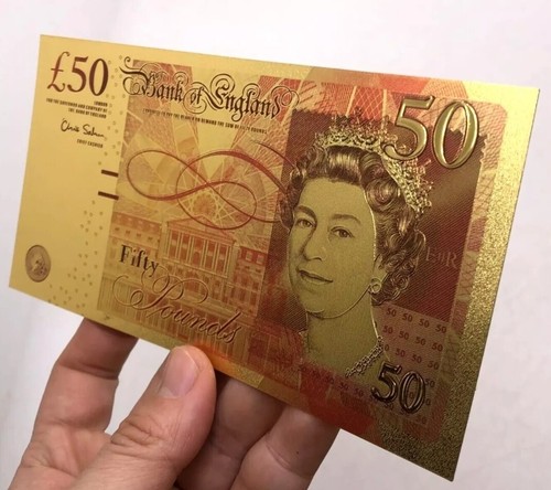Queen elizabeth gold note - elizabeth, ii