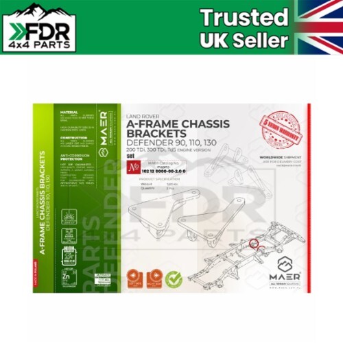 Frame chassis brackets - chassis, for
