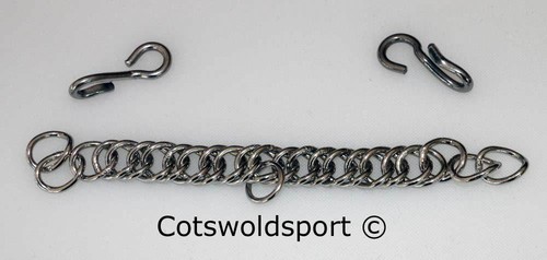 Curb chain with hooks - cs,