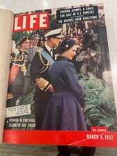 LIFE Magazine Bound Volume: March - April 1957     (9 Issues)