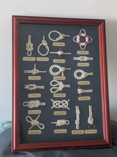 Vintage nautical shadow box - vintage,