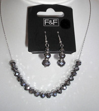 F&F SILVER COLOR EARRINGS &