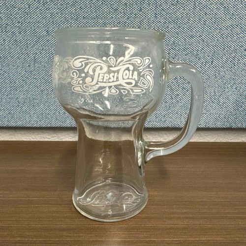 Vintage pepsi cola glass - 6.5",