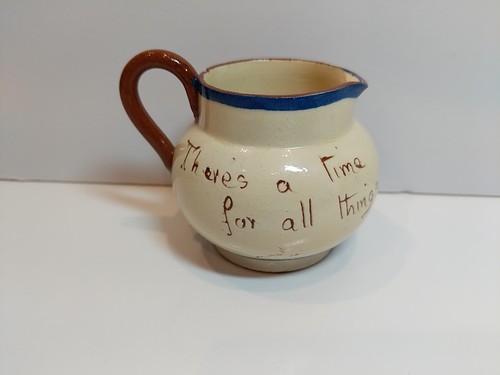 Antique motto ware creamer - antique,