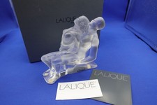 Boxed lalique frosted figure - a,