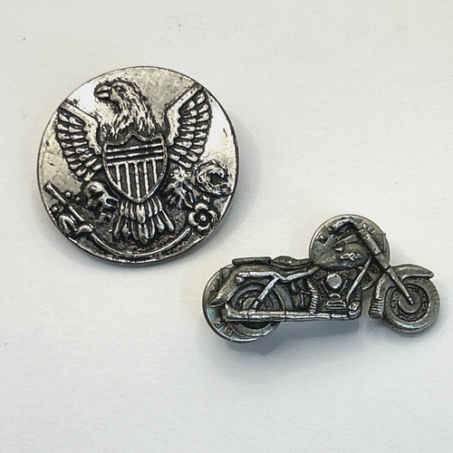 Vintage badges pin badge - x,