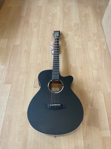 Black satin electro acoustic - black,