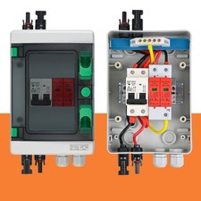 Solar Photovoltaic PV Combiner Box with Lightning Protection 1 in 1 out DC 1000V