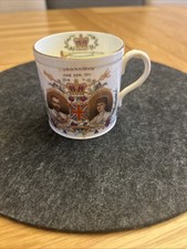 Antique Shelley Coronation Mug - King George V, June 22nd, 1911 - Wakefield