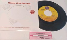 Madonna,  Lucky Star, 1983, 7", RARE JUKEBOX TS, ORIG PS  - EXCELLENT PLUS!!