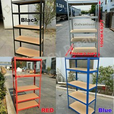 5Tier Garage Shelf Heavy Duty Shelving Storage Racking Unit Boltless Shelves Hot