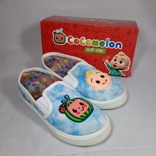 Cocomelon Toddler Slip-On Canvas Sneakers Shoes Sz 10 New w Box