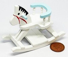 Dolls House Rocking Horse Blue