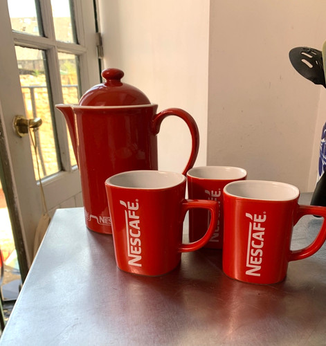 Nescafe ceramic coffee - , pot