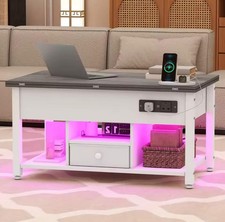 White & Grey Coffee Table with