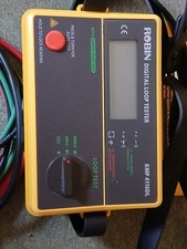 Robin KMP 4116DL Digital Earth Loop Tester Lots of Cables Included Used VGC