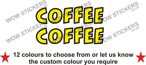 Coffee text stickers - coffee,