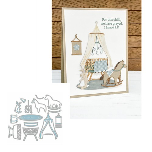 Baby crib metal cutting - baby, dies