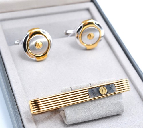 Dunhill cufflinks tie bar - dunhill,