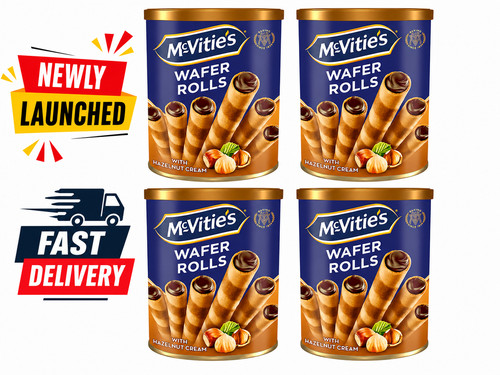 Mcvitie wafer rolls hazelnut - wafer,