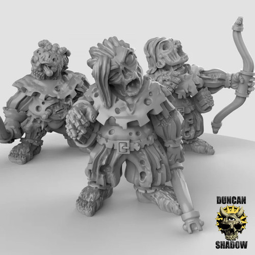 Zombie halflings with - with,