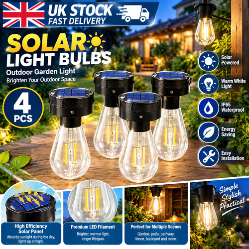 4pcs solar light bulbs - solar,