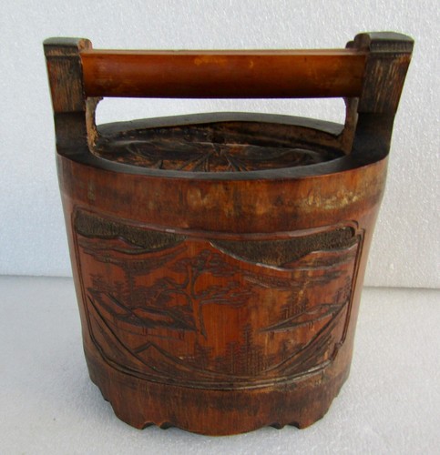 Antique chinese bamboo - bamboo, -hand