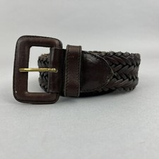 Vintage Brown Leather Plaited