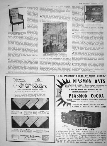 Old antique print - print, 1910