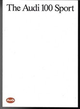 Audi 100 2.2 Sport Saloon 1987-1988 UK Market Foldout Sales Brochure