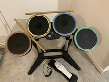 Xbox One Rock Band 4 Wireless Drum Kit - Fully Working - With Pedal And Sticks 