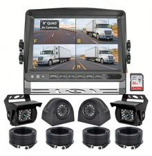 9" Quad Split DVR Monitor 4x