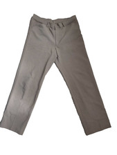 Farah Orange Tag Mens Grey/Brown Trousers Pleated Front W36 L33 Vintage Classic