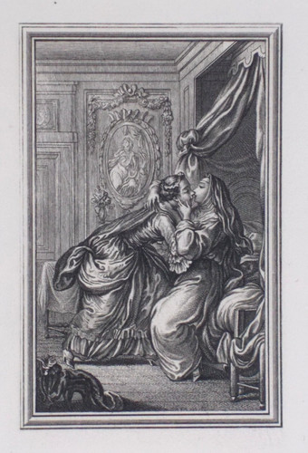 Old antique print erotica - old,