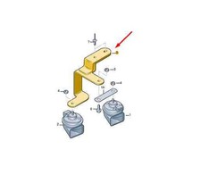 VW TRANSPORTER VI T6 HORN BRACKET 7H0819263A NEW GENUINE