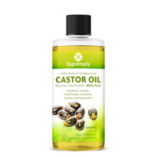 Castor oil (Pharmaceutical Grade) BP Certified 100% Pure & Natural 100ml 