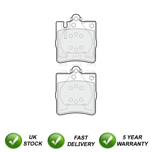 Brake pads set - pads, fits