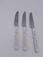 3  X Viners Eternal Beau Dessert Knives 6.25" Vintage. VGC Small Rare